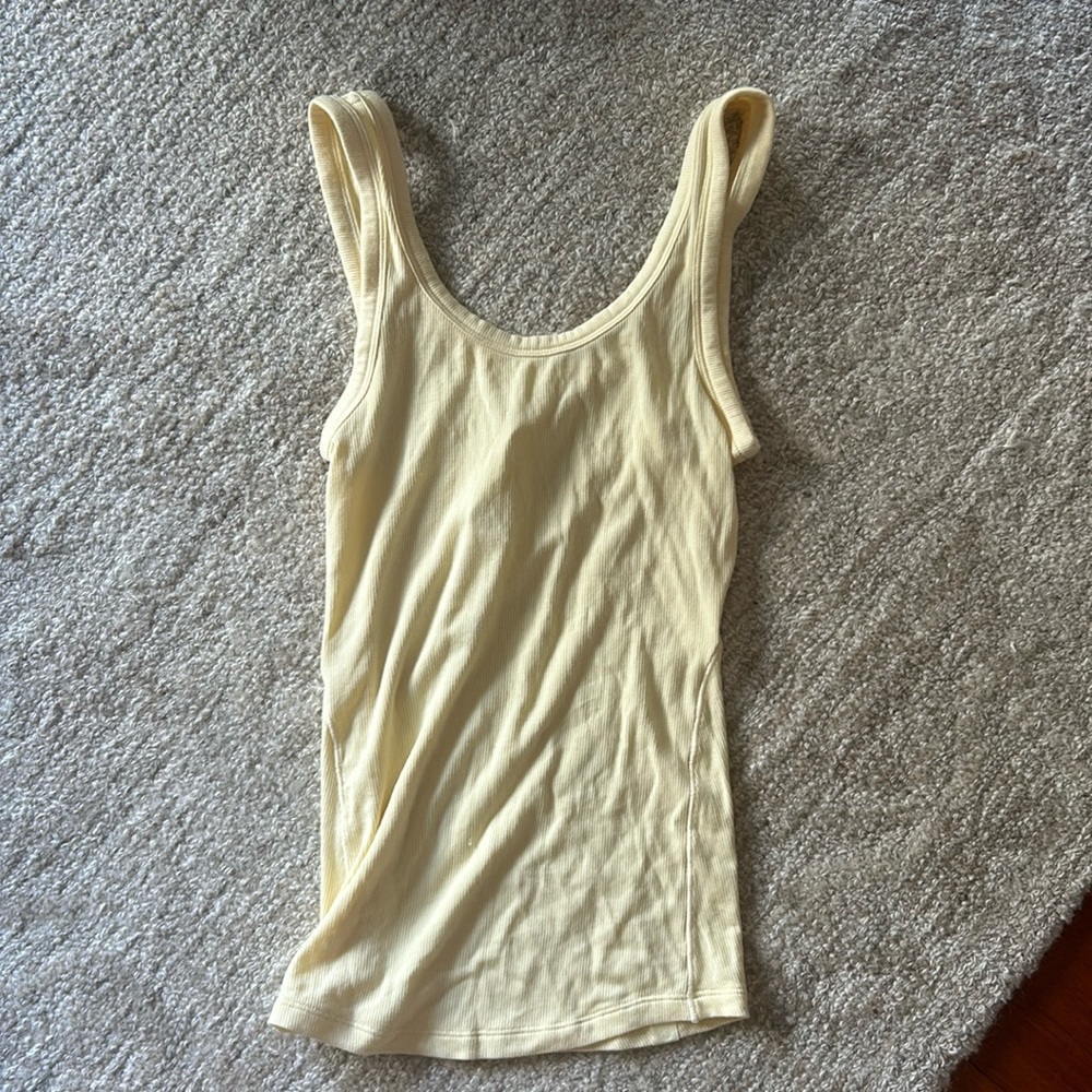 Lululemon yellow tank top